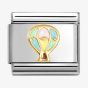 Nomination CLASSIC Stainless Steel 18ct Yellow Gold Hot Air Balloon Charm 030285/66
