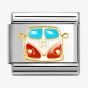 Nomination CLASSIC Stainless Steel 18ct Yellow Gold Camper Van Charm 030285/67