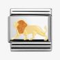 Nomination CLASSIC Gold Animals of the Earth Lion Charm 030248/15