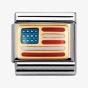 Nomination CLASSIC Gold United States Of America Flag Charm 030235/04