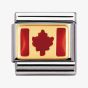 Nomination CLASSIC Gold Canada Flag Charm 030235/05