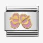 Nomination CLASSIC Gold Daily Life Pink Baby Shoes Charm 030242/37