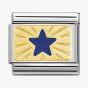 Nomination CLASSIC Gold Cosmo Blue Enamel Star Charm 030284/41