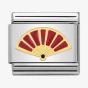 Nomination CLASSIC Gold Symbols Red Enamel Fan Charm 030285/48