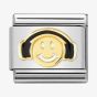 Nomination CLASSIC Composable Symbols Smile With Headphones Charm 030272/56
