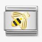Nomination CLASSIC Composable Gold Coated Enamel Bee Charm 030285/64
