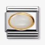 Nomination CLASSIC Gold Oval Stones Mother Of Pearl Charm 030502/12