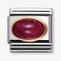 Nomination CLASSIC Gold Oval Ruby Charm 030504/10