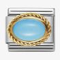 Nomination CLASSIC Gold Hard Stones Oval Turquoise Charm 030507/06