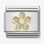 Nomination CLASSIC Gold Glitter Flower Charm 030220/06 *