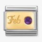 Nomination CLASSIC Composable February Amethyst Charm 030519/02