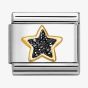 Nomination CLASSIC Black Glitter Star Charm 030220/20