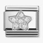 Nomination CLASSIC Silvershine White Cubic Zirconia Star Charm 330304/02