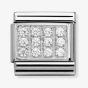 Nomination CLASSIC Silvershine Pavé White CZ Charm 330307/01