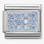 Nomination CLASSIC Silvershine Pavé Pale Blue CZ Charm 330307/05K