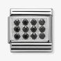 Nomination CLASSIC Silvershine Pavé Black CZ Charm 330307/10