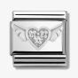 Nomination CLASSIC Silvershine Symbols Flying Heart Charm 330304/12