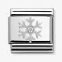 Nomination CLASSIC Silvershine Christmas Snowflake Charm 330313/02
