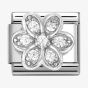 Nomination Stainless Steel Cubic Zirconia Daisy Flower Charm 330322/06