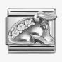 Nomination Silvershine Sterling Silver Cubic Zirconia Taurus Charm 330326/02