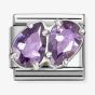 Nomination Classic Double Purple Teardrop Charm 330329/14