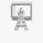Nomination Silvershine Sparkling Letter A Charm 331818/01 *