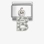 Nomination Silvershine Sparkling Letter B Charm 331818/02