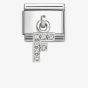 Nomination Silvershine Sparkling Letter F Charm 331818/06