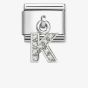 Nomination Silvershine Sparkling Letter K Charm 331818/11