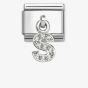 Nomination Silvershine Sparkling Letter S Charm 331818/19
