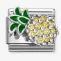 Nomination Classic Yellow Cubic Zirconia Pineapple Charm 330328/21