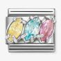 Nomination Classic Trilogy Yellow Blue Pink Cubic Zirconia Charm 330329/20