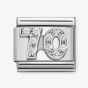 Nomination CLASSIC Composable Clear Cubic Zirconia Silver Number 70 Charm 330304/33