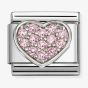 Nomination Composable Classic Pink Cubic Zirconia Heart Charm 330322/25
