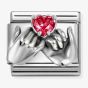 Nomination Composable Classic Red Heart Pinkie Promise Charm 330327/33