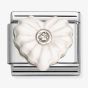 Nomination Composable Classic Cubic Zirconia White Heart Charm 330512/25