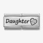 Nomination CLASSIC Silvershine Double Link Daughter Heart Charm 330731/02