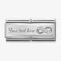 Nomination CLASSIC Silvershine Symbols Cubic Zirconia Infinity Double Charm 330731/14