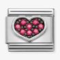 Nomination CLASSIC Composable Symbols Heart Fuchsia Charm 330323/06