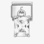 Nomination CLASSIC Rectangular Cubic Zirconia Dangle Charm 331812/11