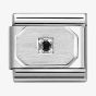 Nomination CLASSIC Symbols Black Cubic Zirconia Charm 330311/18