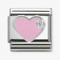Nomination CLASSIC Silvershine Pink Love Heart Charm 330305/02