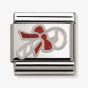 Nomination CLASSIC Silvershine Christmas Candy Cane And Bow Charm 330204/07