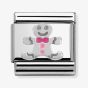 Nomination CLASSIC Silvershine Christmas Gingerbread Man Charm 330204/09