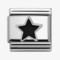 Nomination CLASSIC Silvershine Symbols Black Star Charm 330202/05