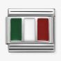 Nomination CLASSIC Silvershine Flags Italy Charm 330207/16
