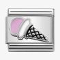 Nomination CLASSIC Silvershine Symbols Pink Ice Cream Charm 330202/44