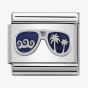 Nomination CLASSIC Silvershine Symbols Blue Miami Sunglasses Charm 330202/48