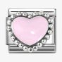Nomination Stainless Steel & Silver Pink Dotted Heart Charm 330204/33