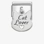 Nomination Classic Plates Cat Lover Dropper Charm 331811/14